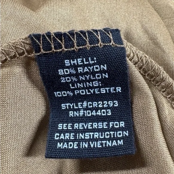 Alter'd StateDress  Womens Large Mocha‎ Sleeveless Tiered Cami Maxi Beach Boho - Picture 9 of 10